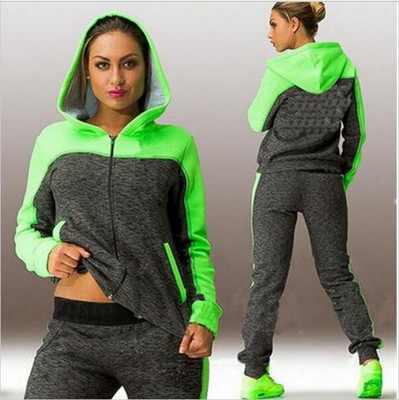 2021 High quality Patchwork Top Oversized Tracksuit Women Hoodies Sweatshirts Sportswear Sweatsuit