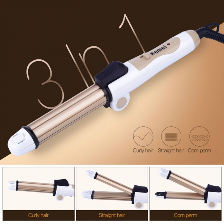 High quality Hair Curler Heating Mini Ceramic Curling Iron   Hair Straightener Flat Iron Corn Plate Hair Curler
