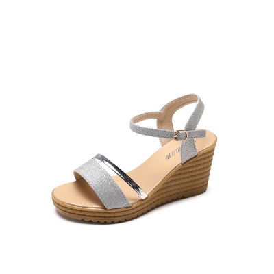 2021 High quality Summer Style Sexy Wedges High Platform Heels Sandals for Women's with Shoes Woman Wedding Ladies