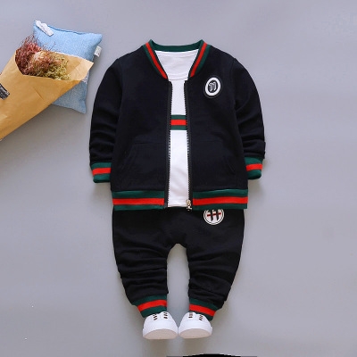 High quality Children's clothing suit Cotton products for Boys Three-piece set Spring and autumn Kids sets