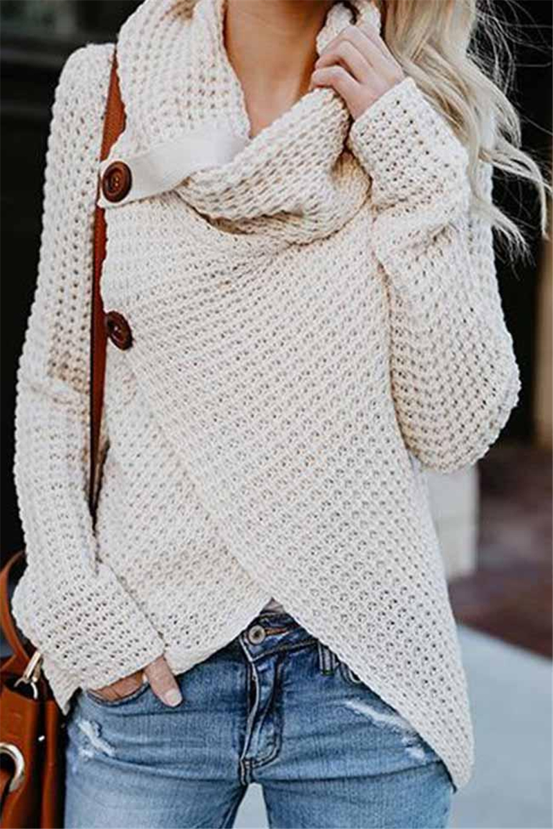 High quality Hot Sweater ladies korea lace up knitted women sweaters and pullovers loose winter sweater