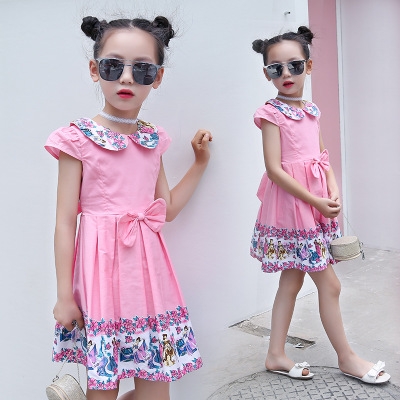 High quality Retail Girls Dress Summer Kids Dress Girls Dresses Princess Children Dress Baby Girls dress