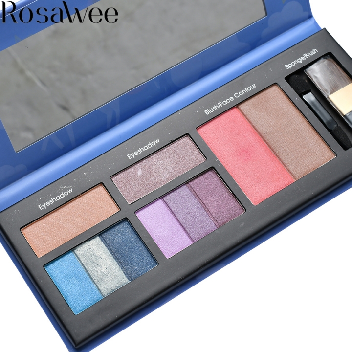 2021 High quality Unicorn Eyeshadow Palette Make Up Glitter Eyeshadow Highlighter Blush With Brush Suit Eye Makeup