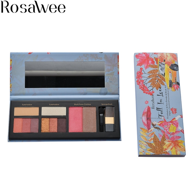 2021 High quality Fall in Love Bake Eyeshadow Ultra Glow Highlighter Blush Bronzer with Brush Makeup Kit Eye Shadow