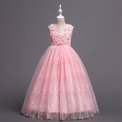 2021 High quality Elegant Flower Girl Wedding Dress Summer Girls Princess Dress Christmas Kids Party Dress For Girl