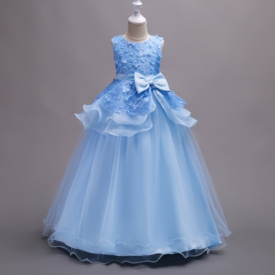 2021 High quality Girls Princess Flowers Ball Gown Weddings Dress Party Princess Dress Kids Clothes Girls Dresses