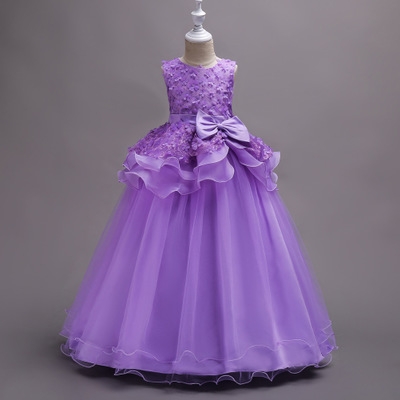 2021 High quality Girls Princess Flowers Ball Gown Weddings Dress Party Princess Dress Kids Clothes Girls Dresses