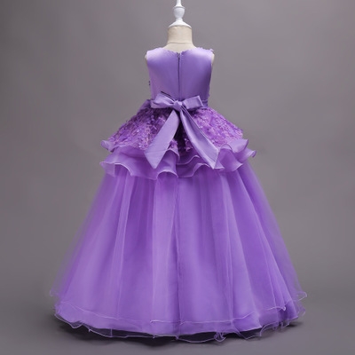 2021 High quality Girls Princess Flowers Ball Gown Weddings Dress Party Princess Dress Kids Clothes Girls Dresses
