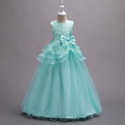 2021 High quality Girls Princess Flowers Ball Gown Weddings Dress Party Princess Dress Kids Clothes Girls Dresses