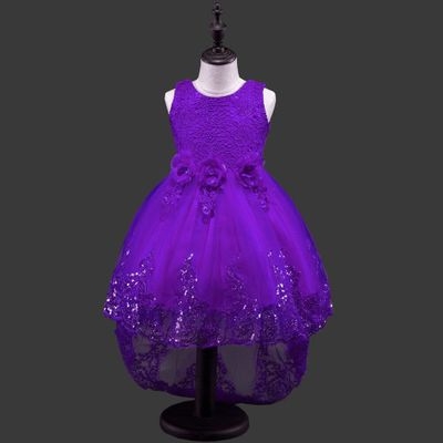 2021 High quality Flower Girls dresses for New Year clothes Party Baby Girls Sleeveless Big Bow Princess Wedding Dress
