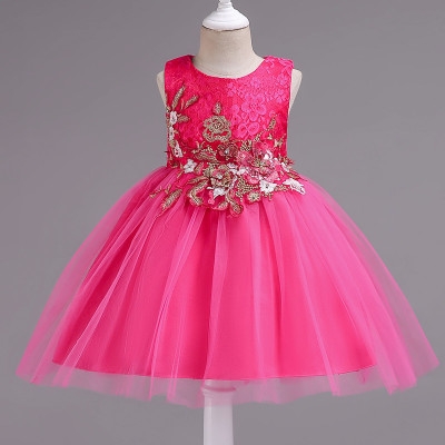 2021 High quality Teens Party Prom Dress Lace Wedding Flower Girl Dresses Girls Elegant Princess Pageant Formal Dress