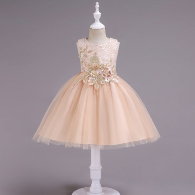 2021 High quality Teens Party Prom Dress Lace Wedding Flower Girl Dresses Girls Elegant Princess Pageant Formal Dress