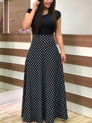High quality Fashion flower printing monochrome dresses Summer Short Sleeve Bodycon Party Dress