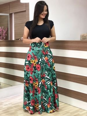 High quality Fashion flower printing monochrome dresses Summer Short Sleeve Bodycon Party Dress