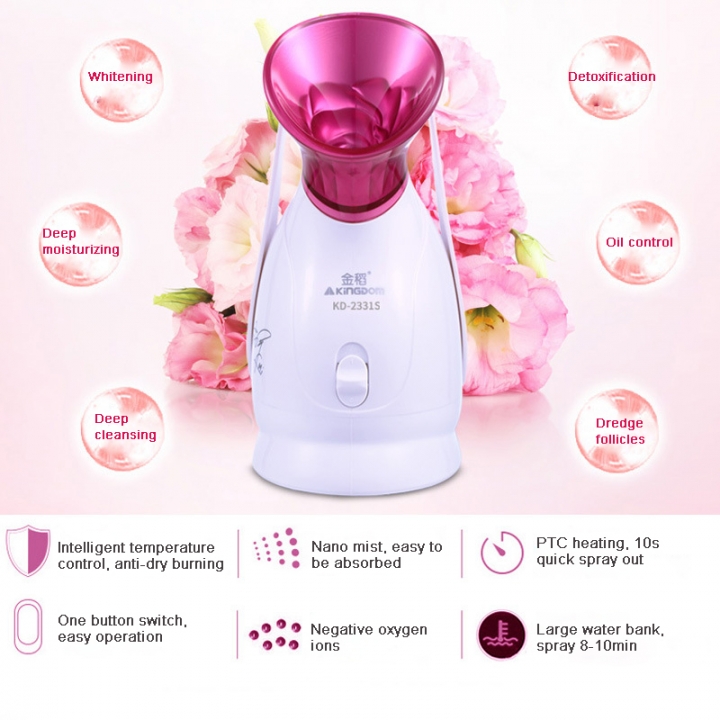 2021 High quality Face Sauna Ion Vapour Facial Steamer Ozone thermal Sprayer Vaporiz er Beauty Salon Spa Skin
