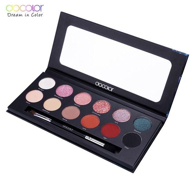 2021 High quality Docolor 12 Colors Eyeshadow Pallete Gorgeous Silky Powder Professional Nature Makeup  Eye Shadow