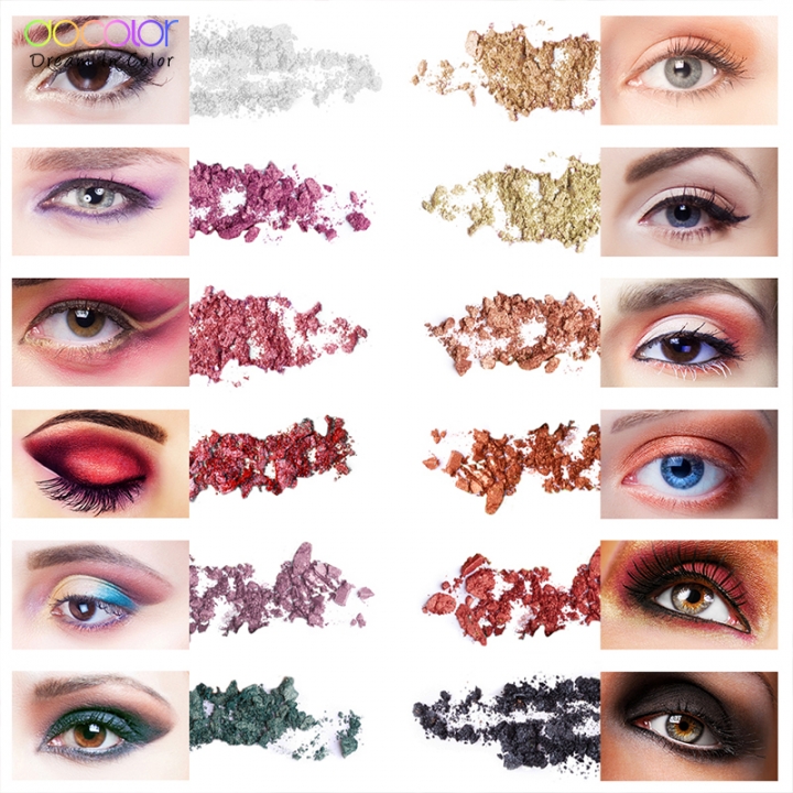 2021 High quality Docolor 12 Colors Eyeshadow Pallete Gorgeous Silky Powder Professional Nature Makeup  Eye Shadow