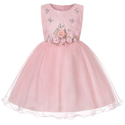 2021 High quality Summer Dress for Children Flower Girls Dress Party Wedding Dress Elegent Princess Vestidos