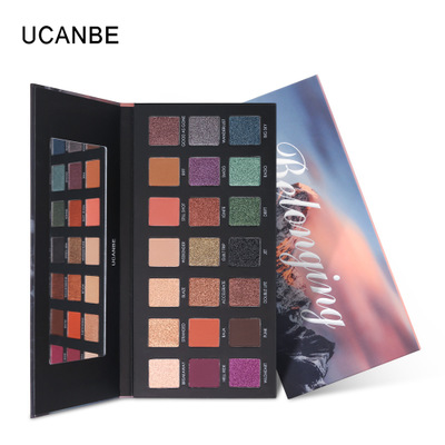 2021 High quality UCANBE Brand 21 Color Shimmer Matte Eyeshadow Palette Glitter Eye Shadow Powder Waterproof  Makeup