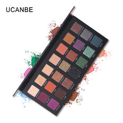 2021 High quality UCANBE Brand 21 Color Shimmer Matte Eyeshadow Palette Glitter Eye Shadow Powder Waterproof  Makeup