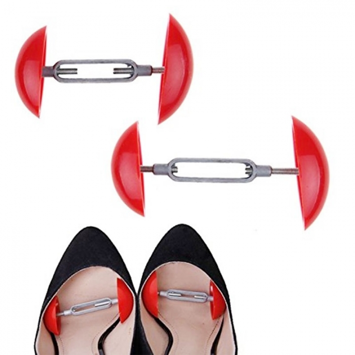 High quality 1Pair Foot Care Adjustable High Heel Boot Shoe Trees Shoe Stretchers Expander Shapers Width