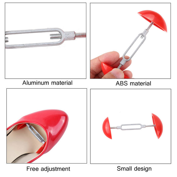 High quality 1Pair Foot Care Adjustable High Heel Boot Shoe Trees Shoe Stretchers Expander Shapers Width