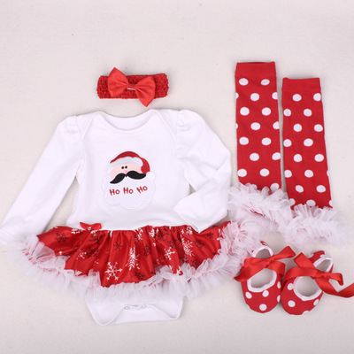 High quality Christmas Outfits Summer Baby Clothes Toddler Girl Suits Baby Clothing Sets For Bebes Kids Wear sets