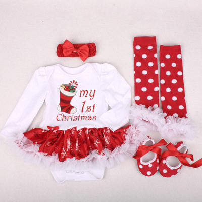 High quality Christmas Outfits Summer Baby Clothes Toddler Girl Suits Baby Clothing Sets For Bebes Kids Wear sets