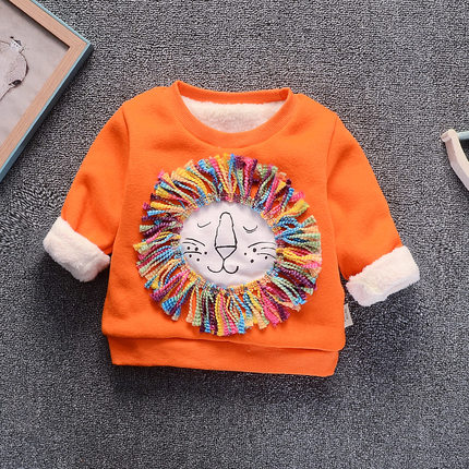 2021 High quality Baby Girls Sweatshirts Winter Autumn Children Hoodies  Long Sleeves Sweater Kids T-shirt Clothes