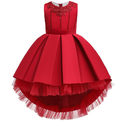 High quality Princess Party Dress for Girls Wedding Lace Flower Girl Dress Kids Birthday dress