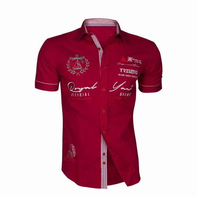 2021 High quality Men Casual Shirts Slim Fit Men's Casual Button Down Shirt Short Sleeve Formal Dress Shirts Men