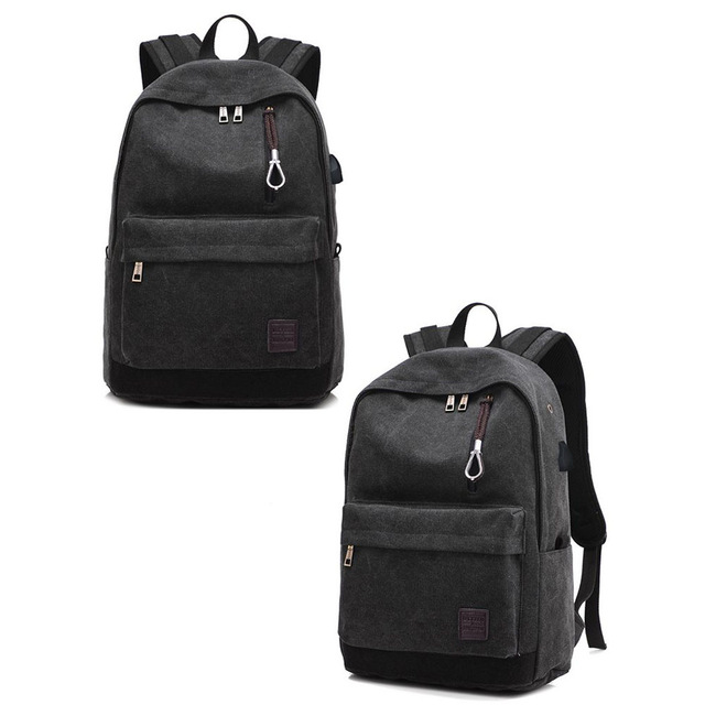 High quality Men Women Canvas Backpack Preppy Style School Bags for Teenage Girls Boys Student Laptop Bag