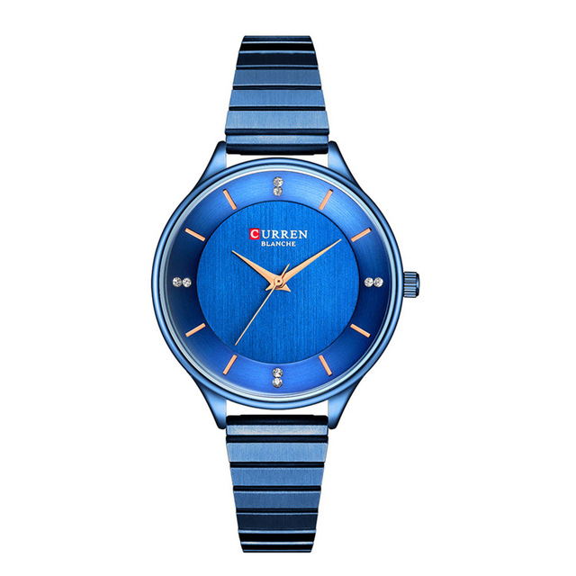 High quality CURREN Female Clock Silver Quartz Womens Watches With Stainless Steel Strap Ladies Wrist Watch