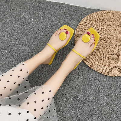 2021 High quality Casual shoe Summer solid Women Female Bohemian Pu Flip Flops slipper Beach Flat Shoes