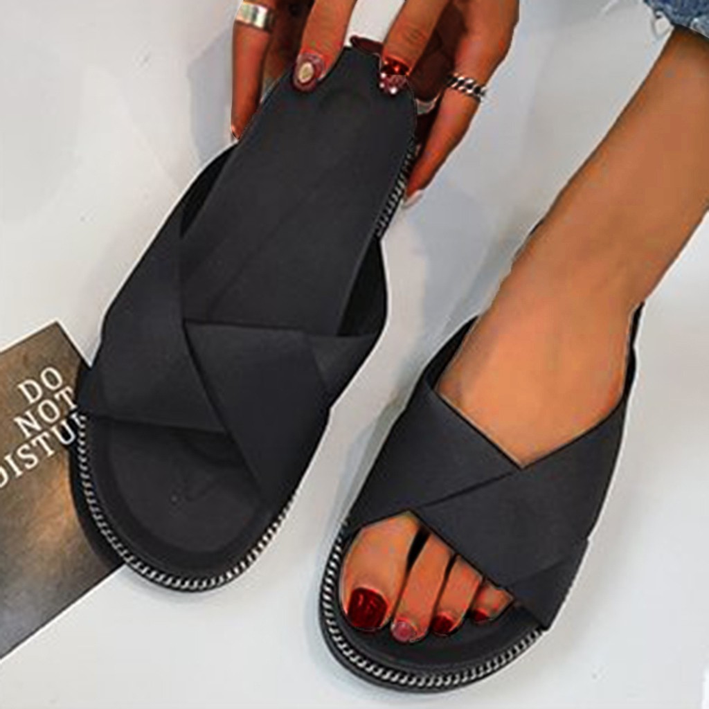 2021 High quality Shoes Woman Slippers Zapatos De Mujer Luxury Brand Flat Flip-flops Beach Shoes Summer