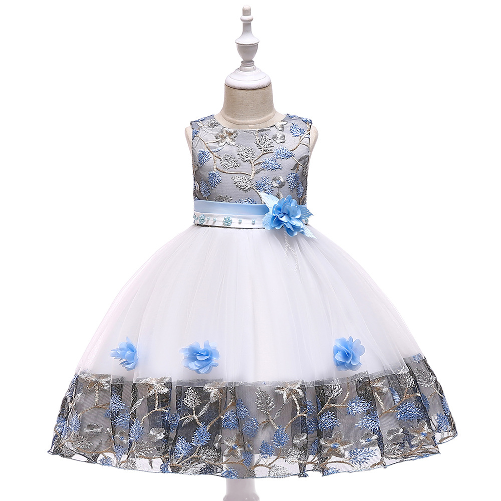 Baby Children Girl Dress Kids Ceremonies Party Dresses Princess Wedding Gown Christmas Dress