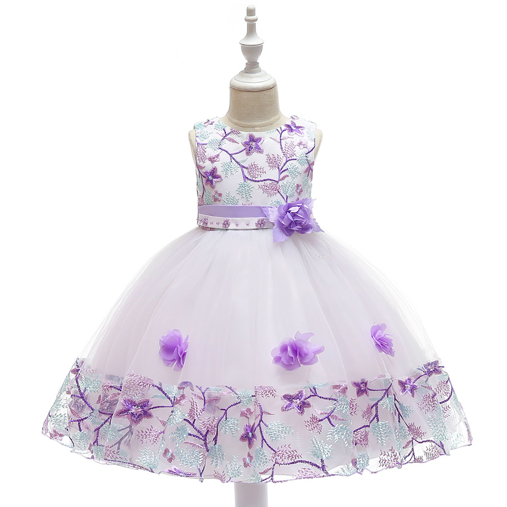 Baby Children Girl Dress Kids Ceremonies Party Dresses Princess Wedding Gown Christmas Dress