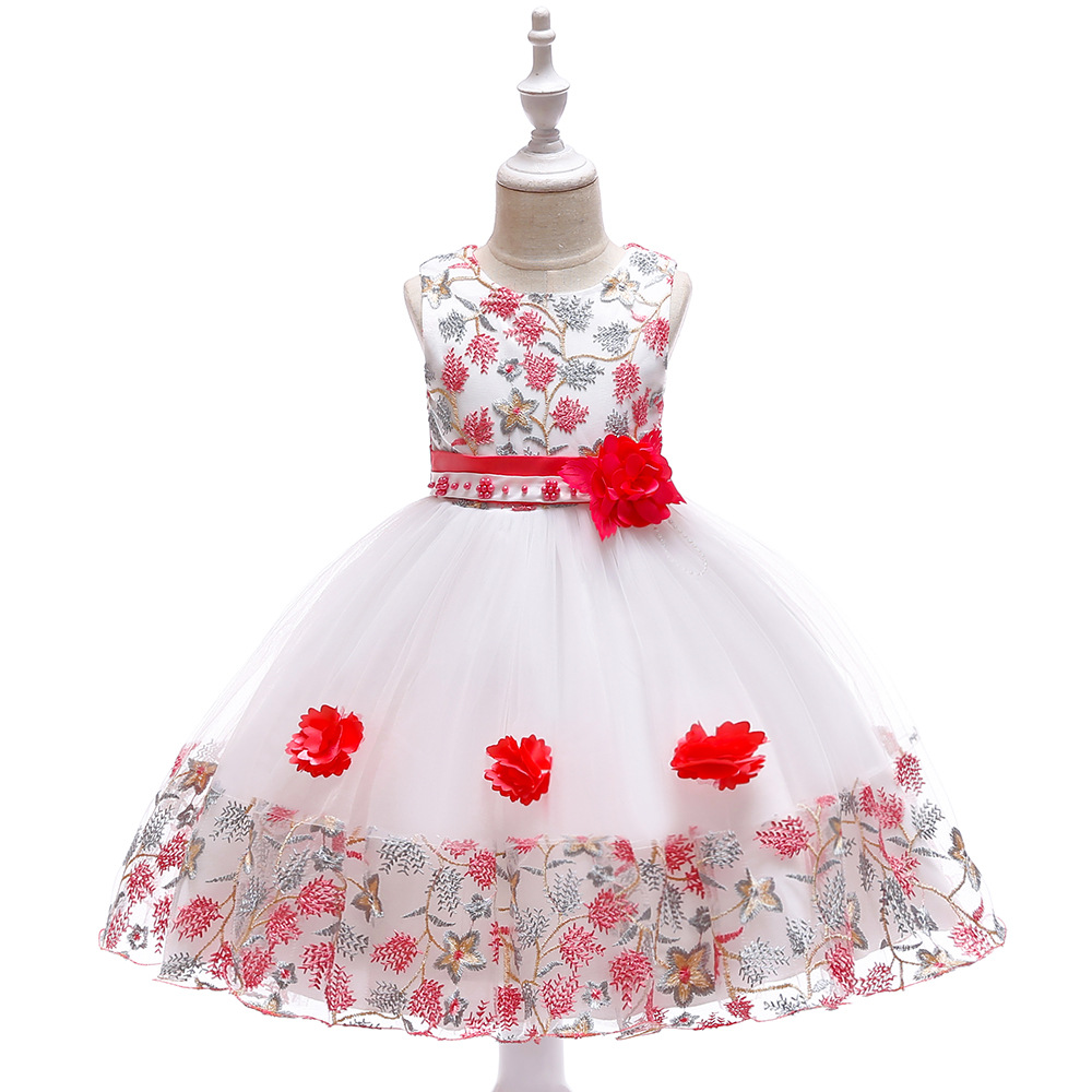 Baby Children Girl Dress Kids Ceremonies Party Dresses Princess Wedding Gown Christmas Dress
