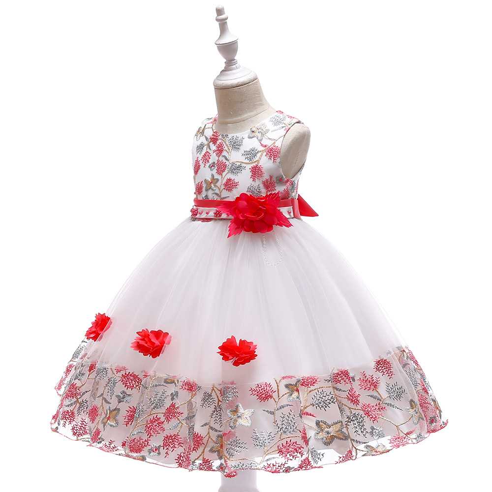Baby Children Girl Dress Kids Ceremonies Party Dresses Princess Wedding Gown Christmas Dress