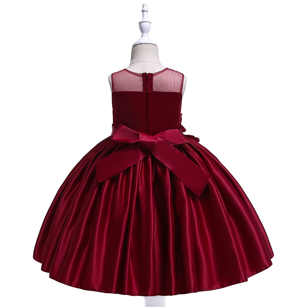 2021 High quality Flower Toddler Baby Girl Infant Princess Dress Baby Girl Wedding Dress Lace Tutu Kids Party
