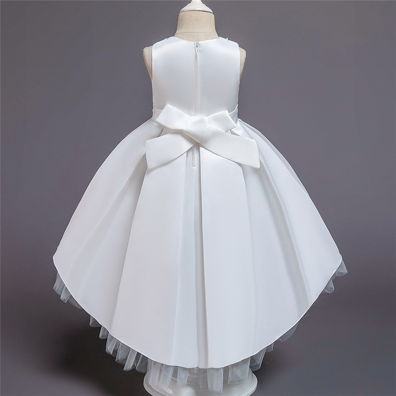 High quality Girl Dress Lace Appliques Children Kids Dresses For Girls Birthday Dresses Girls Formal Clothing