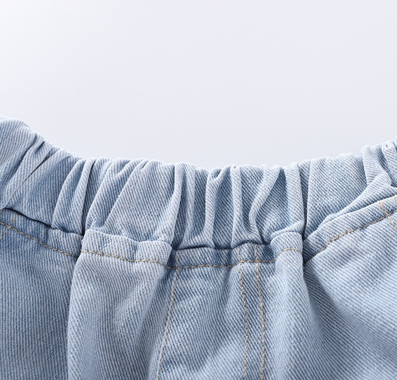 High quality Fashion Children Clothing Summer Boys Clothes Casual Print T-shirt Jeans Shorts 2pc Outfit Suits