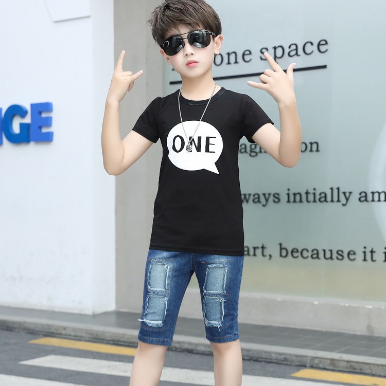 High quality Kids Tracksuit For Boys Clothing Sets Summer Teen Boys Clothes Casual Sport Suits 2pcs Outfit