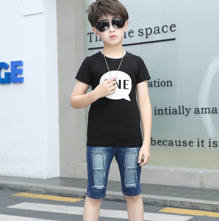 High quality Kids Tracksuit For Boys Clothing Sets Summer Teen Boys Clothes Casual Sport Suits 2pcs Outfit