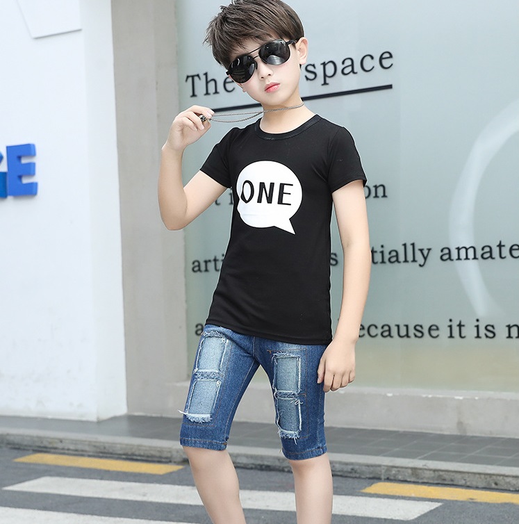 High quality Kids Tracksuit For Boys Clothing Sets Summer Teen Boys Clothes Casual Sport Suits 2pcs Outfit