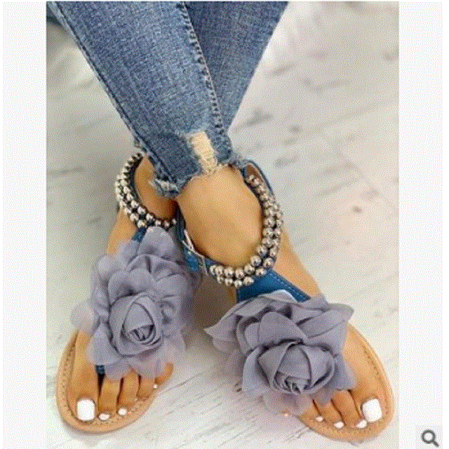 2021 High quality Women Sandals Slippers Shoes Flat Flip Flops String Bead Summer Fashion Wedges Woman Slides Pineapple Lady Casual Mujer