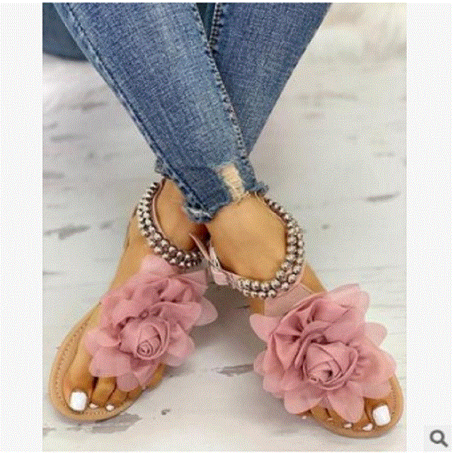 2021 High quality Women Sandals Slippers Shoes Flat Flip Flops String Bead Summer Fashion Wedges Woman Slides Pineapple Lady Casual Mujer