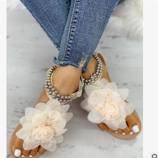 2021 High quality Women Sandals Slippers Shoes Flat Flip Flops String Bead Summer Fashion Wedges Woman Slides Pineapple Lady Casual Mujer