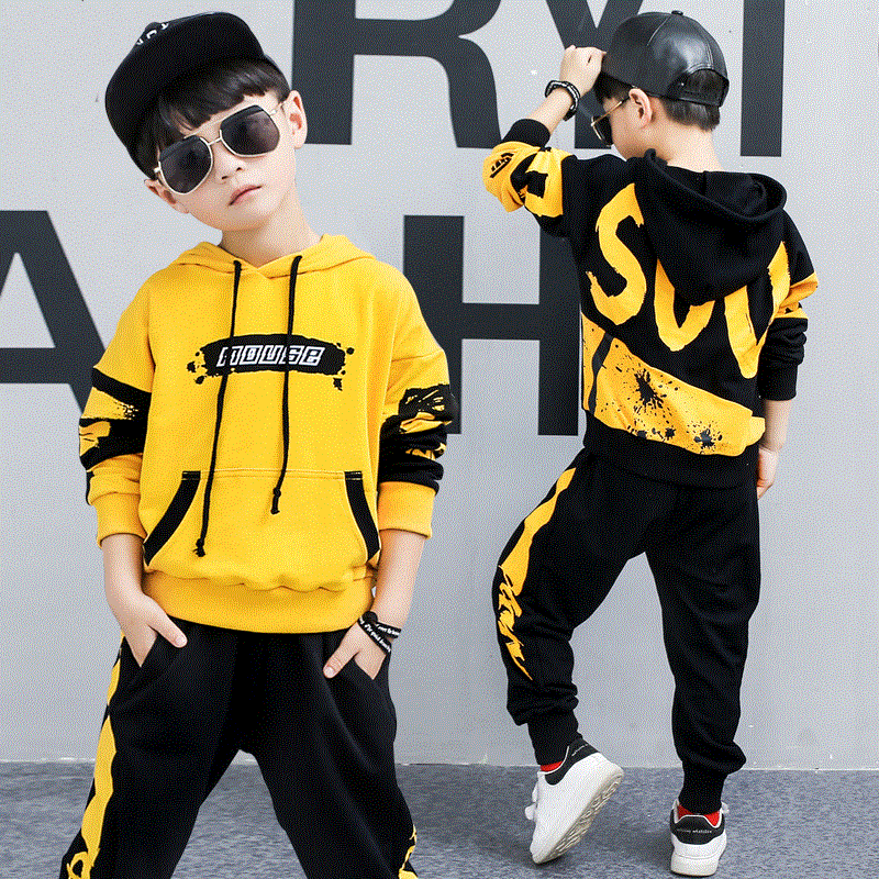 2021 High quality Toddler Boys Clothing Set Tracksuit Children Baby Girls Clothing Set Casual Sports Suits Boys Hoodie