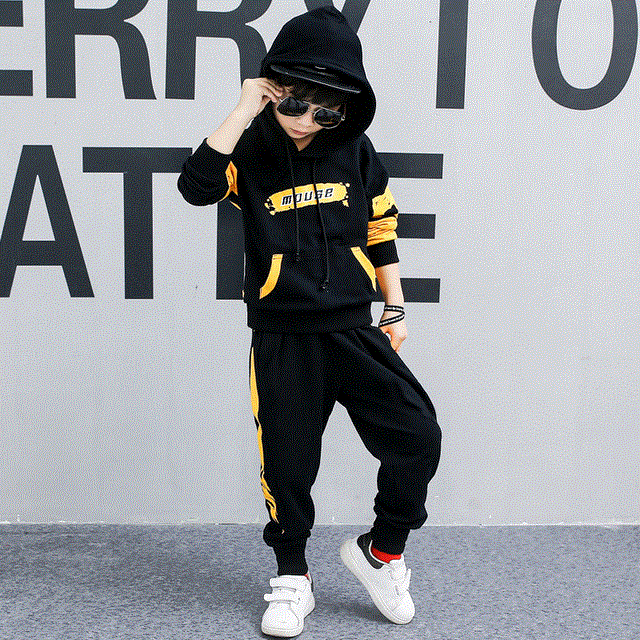 2021 High quality Toddler Boys Clothing Set Tracksuit Children Baby Girls Clothing Set Casual Sports Suits Boys Hoodie